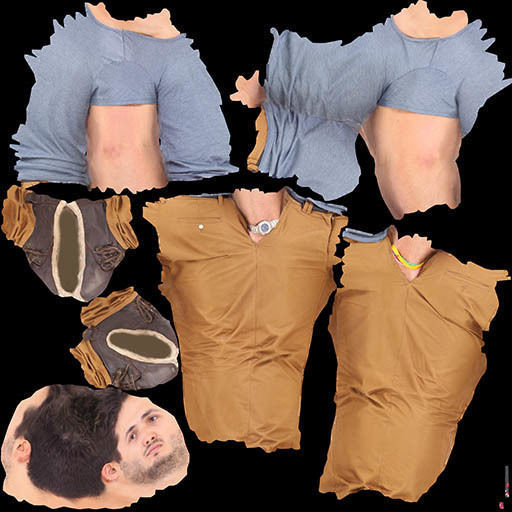 3d People 1 dx graffiti lettering 3D model_8