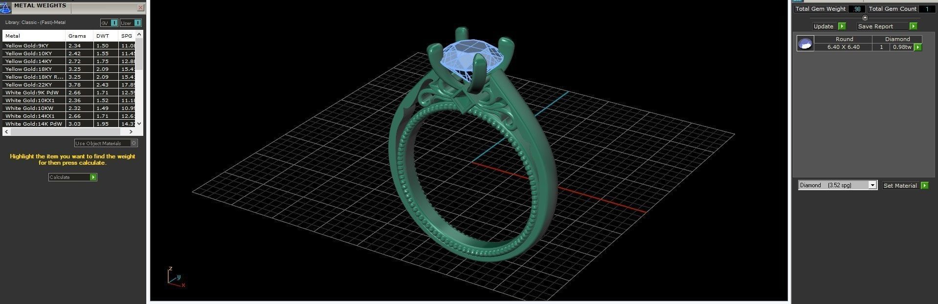 Beautifully Styled Solitaire Ring    3D print model_2