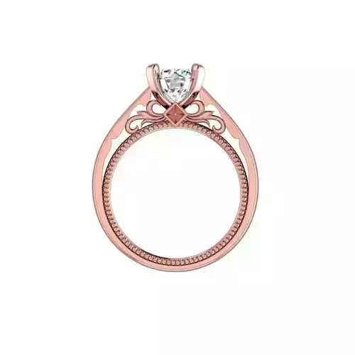 Beautifully Styled Solitaire Ring   