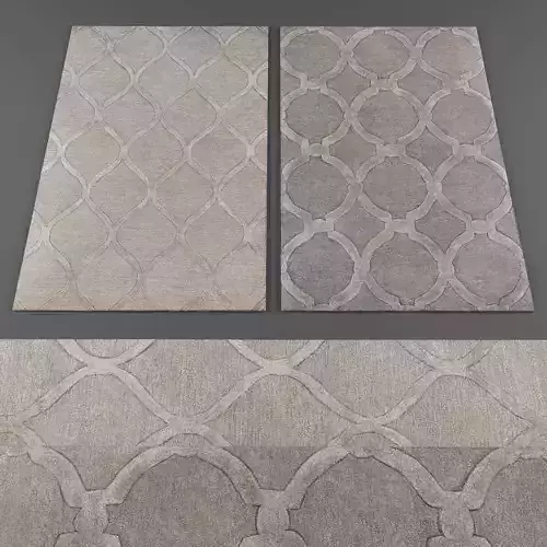 Rugs collection 217 Low-poly 3D model