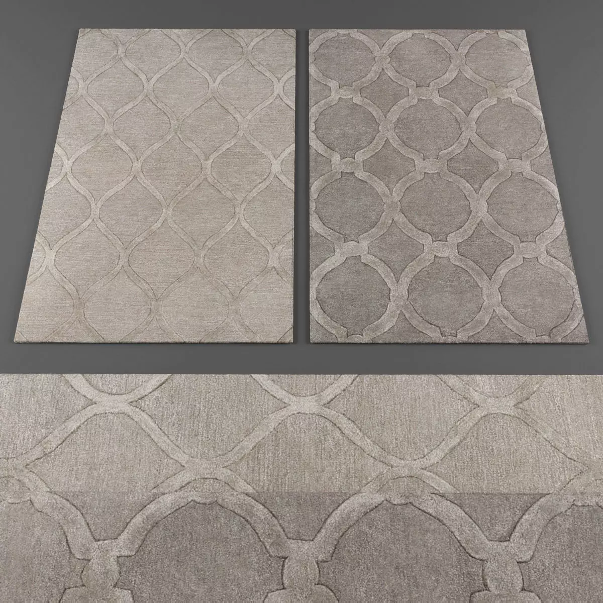 Rugs collection 217 Low-poly 3D model_0