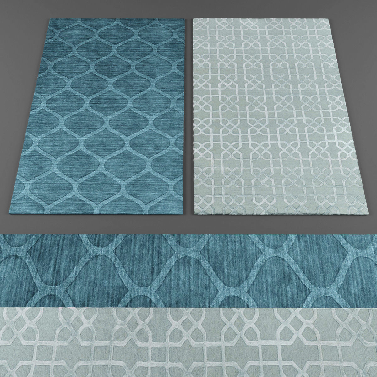 Rugs collection 217 Low-poly 3D model_2
