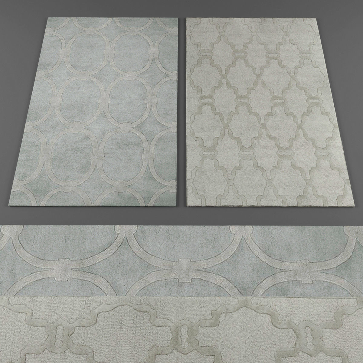 Rugs collection 217 Low-poly 3D model_1