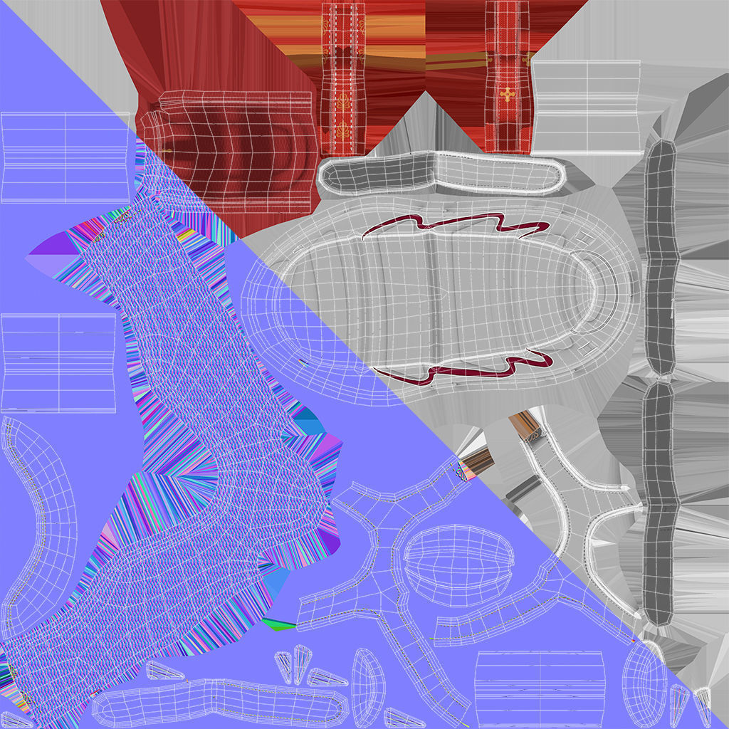 Cartoon Black Girl 3D model_36