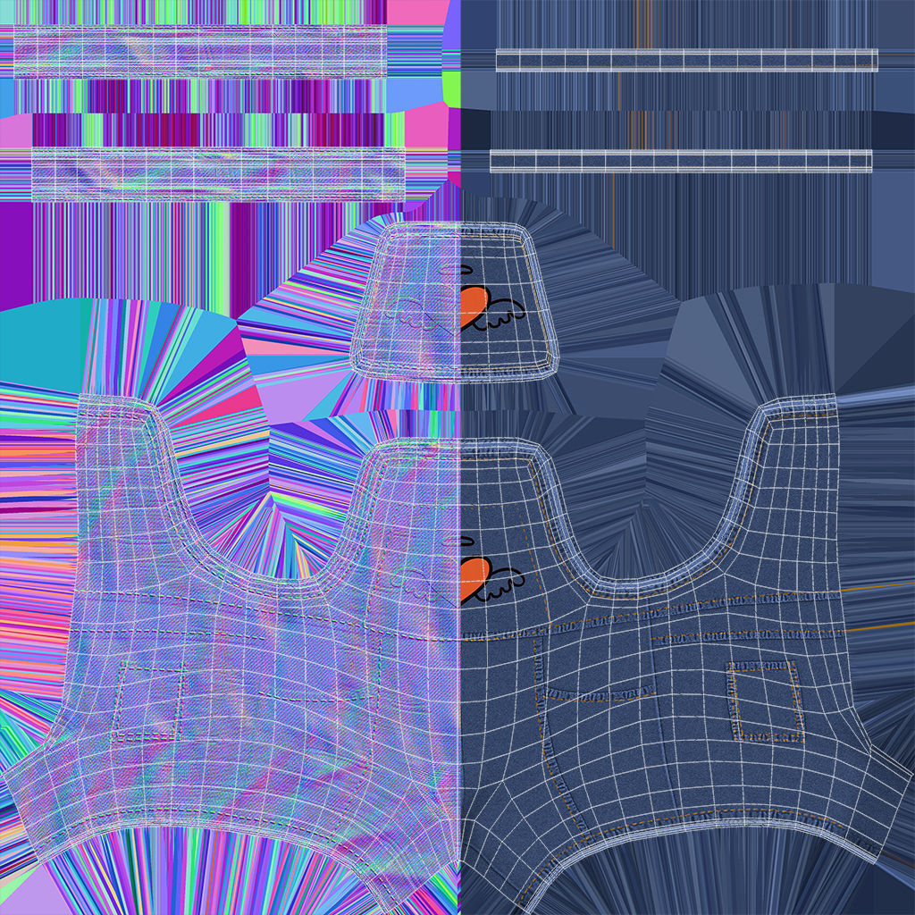 Cartoon Black Girl 3D model_41