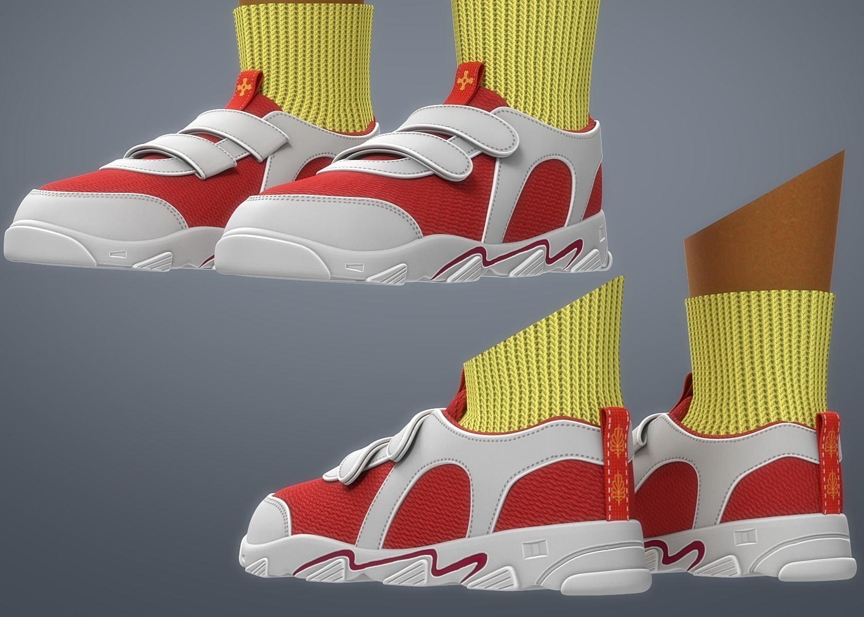 Cartoon Black Girl 3D model_34