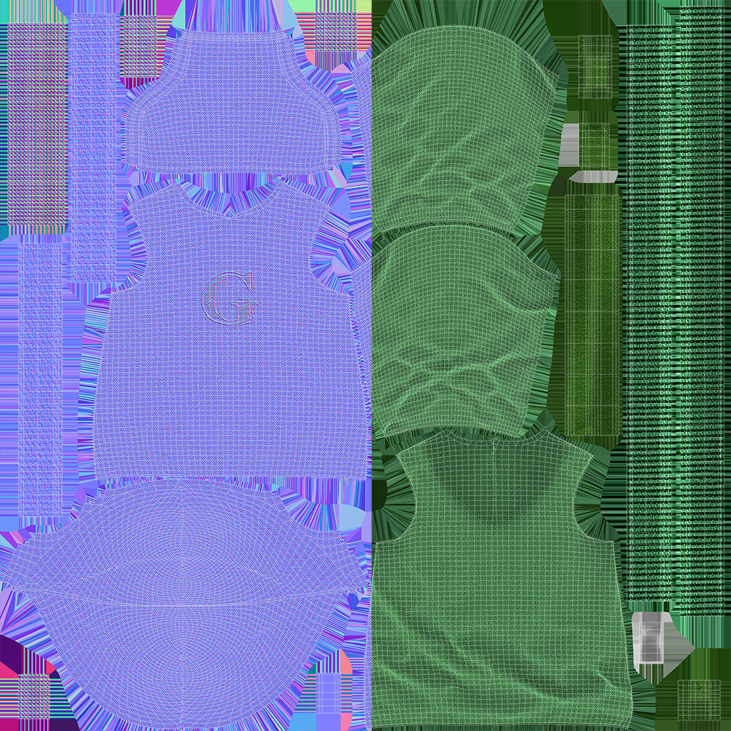 Cartoon Black Girl 3D model_40