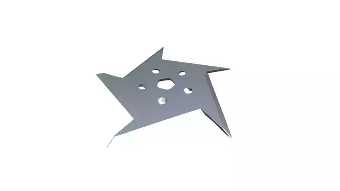 Shuriken metal star 3D print model