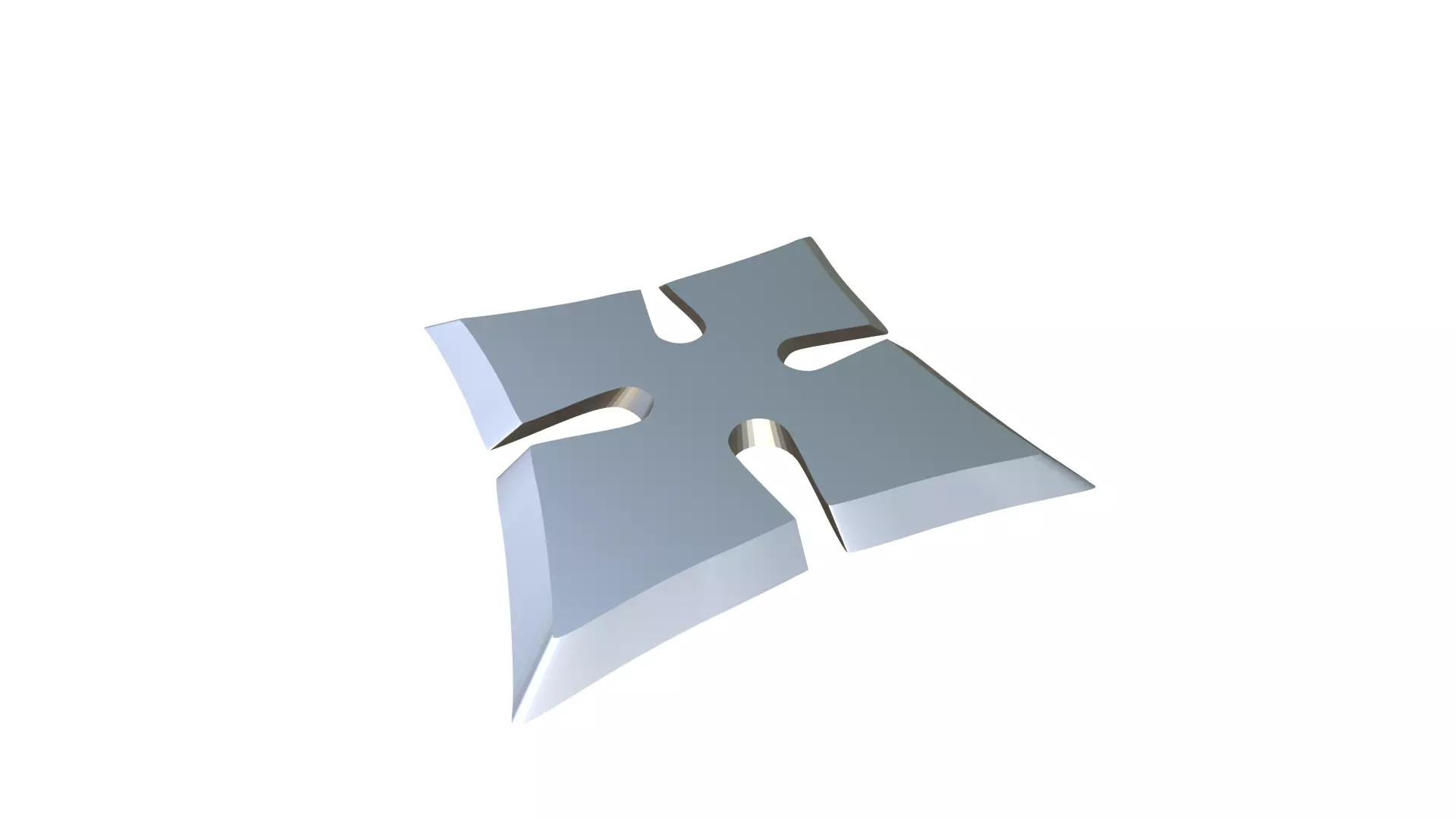 Shuriken cross 3D print model