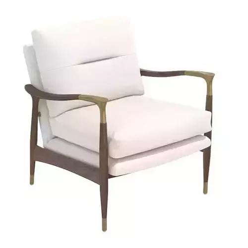 Theodore Arm Chair Natural Linen soho home 3D model
