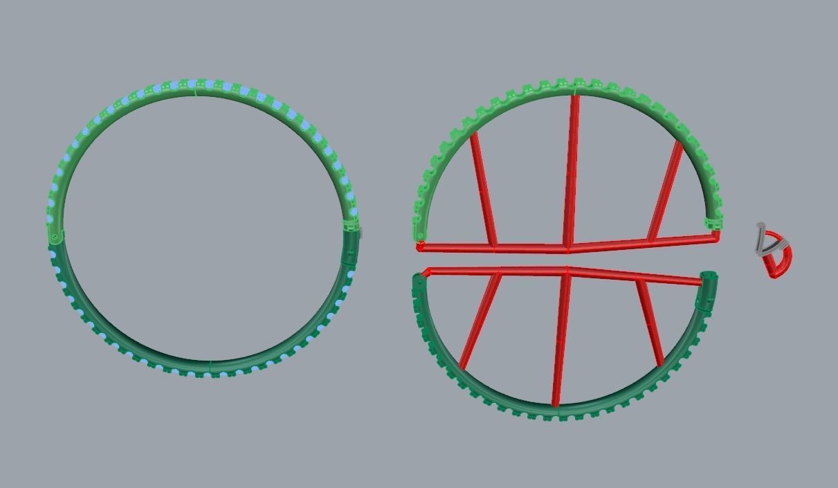 Infinity Diamond Bangle 3mm Stone Size 3D print model_7