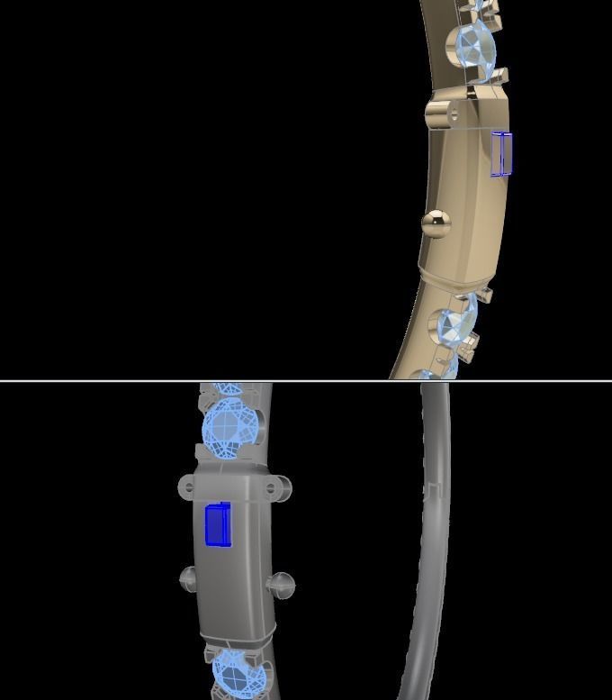 Infinity Diamond Bangle 3mm Stone Size 3D print model_4