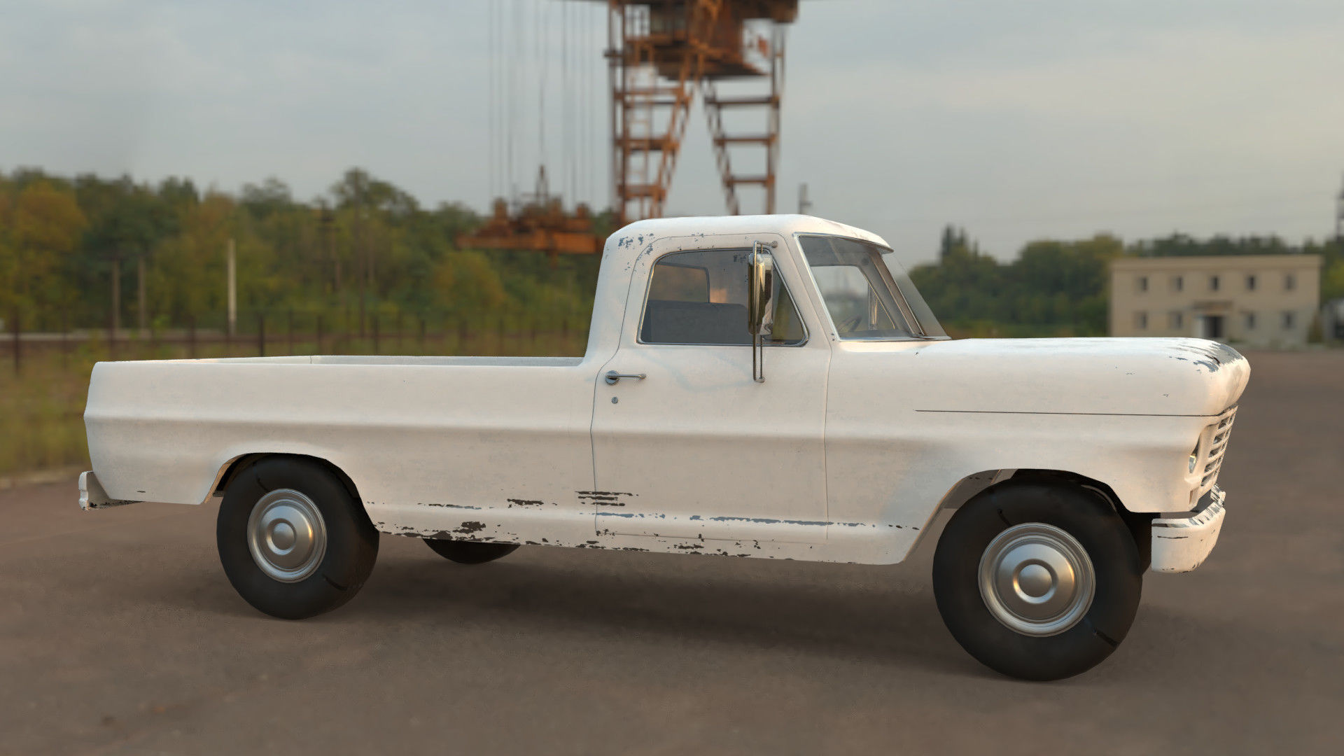 pick up truck 3D model_2