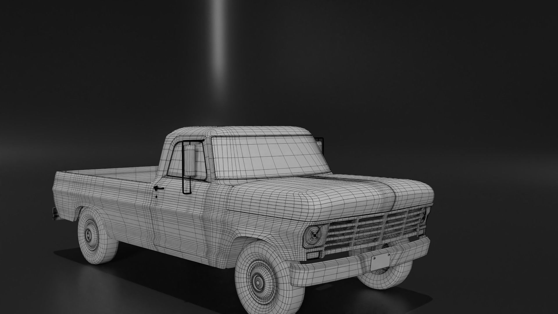 pick up truck 3D model_5