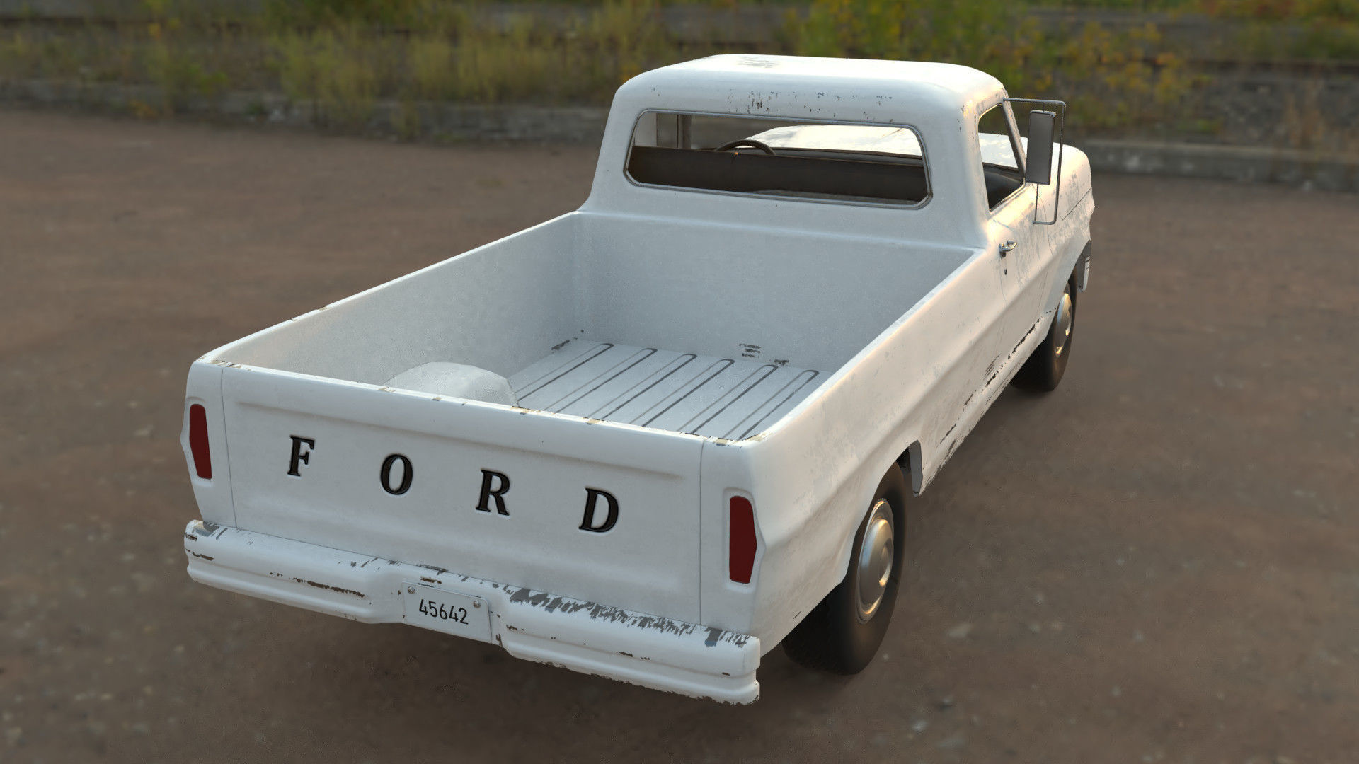 pick up truck 3D model_3