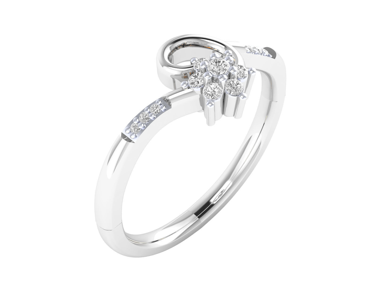 Women ring 3dm render 3D print model 3D print model_3