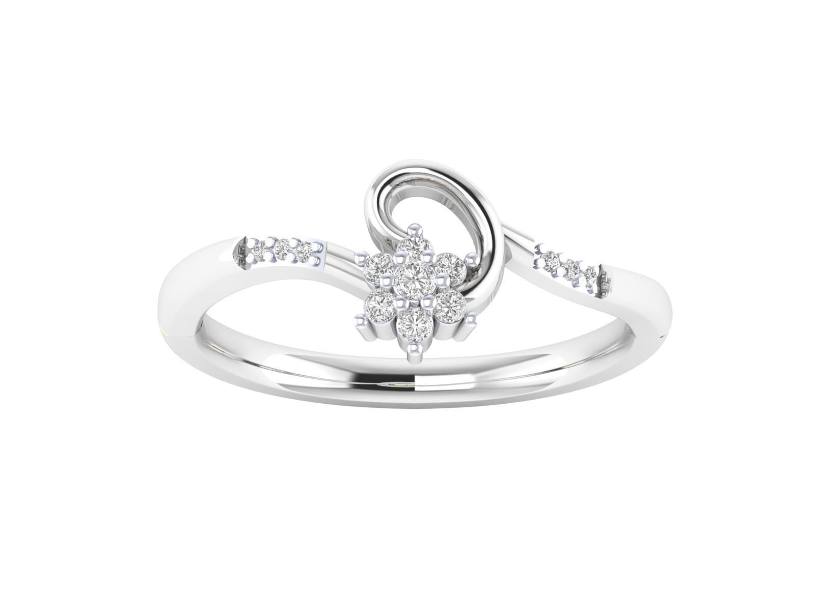 Women ring 3dm render 3D print model 3D print model_8