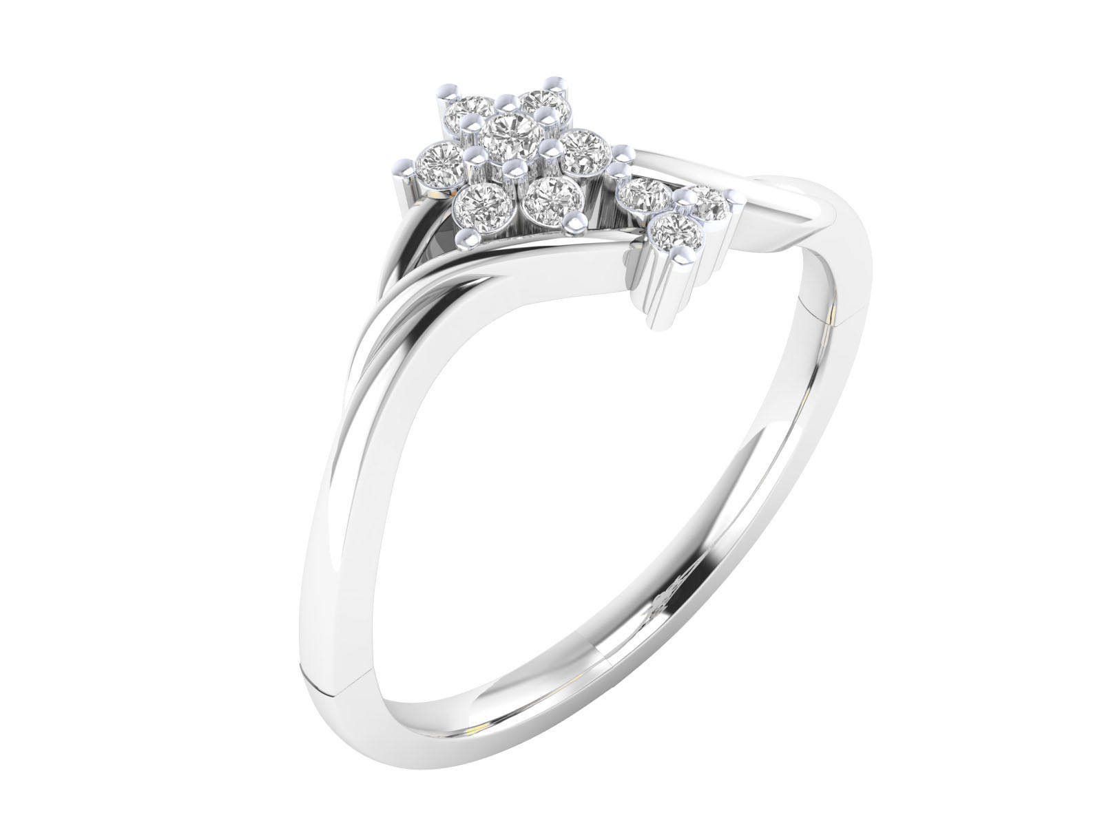 Women ring 3dm render 3D print model 3D print model_3