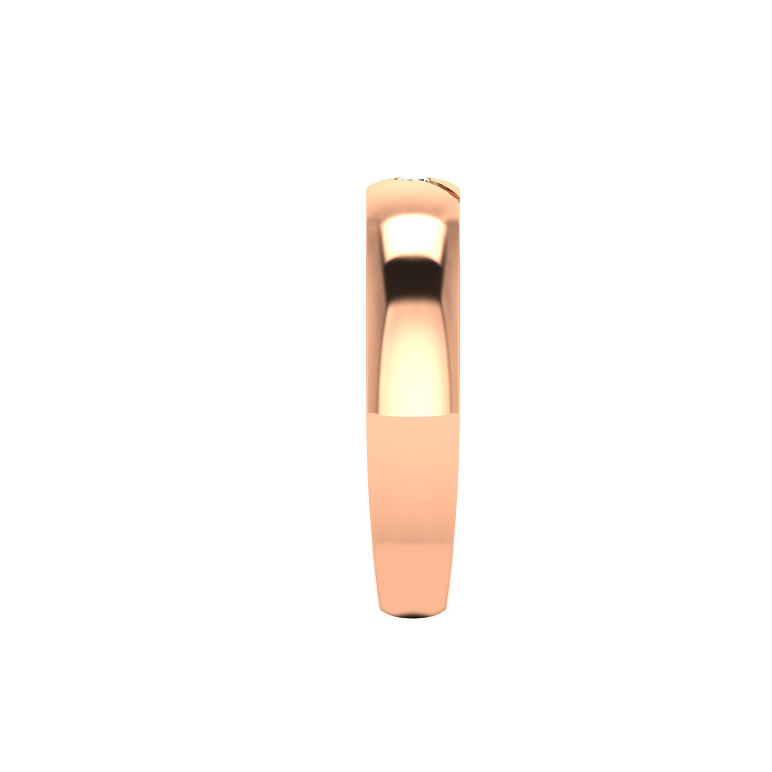Women band ring 3dm render 3D print model 3D print model_4