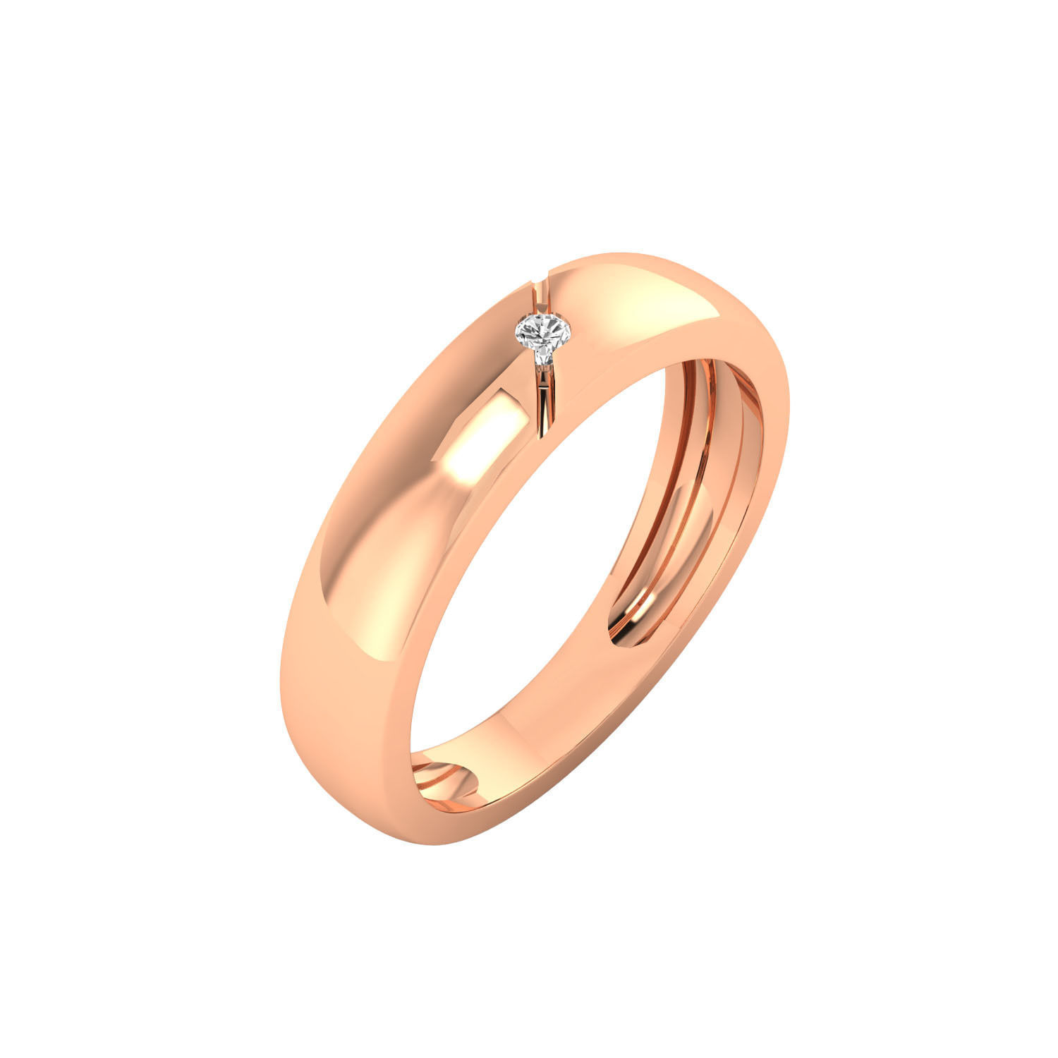 Women band ring 3dm render 3D print model 3D print model_1