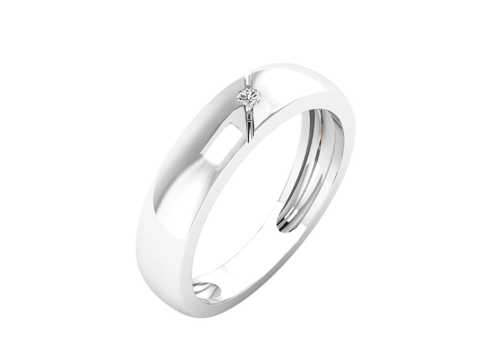Women band ring 3dm render 3D print model 3D print model_3