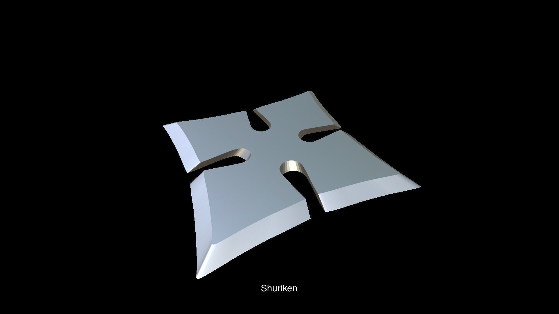 Set of 9 shurikens ready to print 3D Model Collection_8