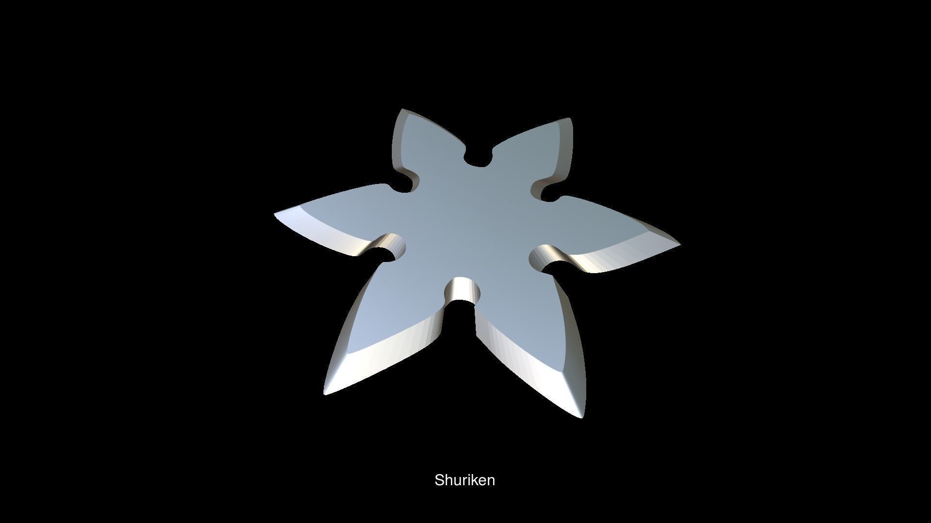 Set of 9 shurikens ready to print 3D Model Collection_9