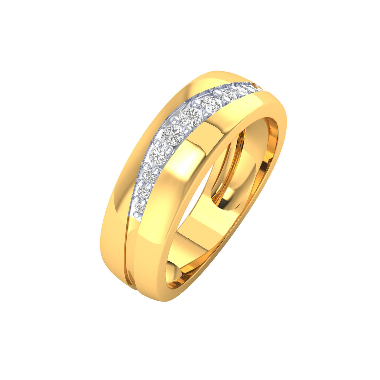 Women band ring 3dm render 3D print model 3D print model_6