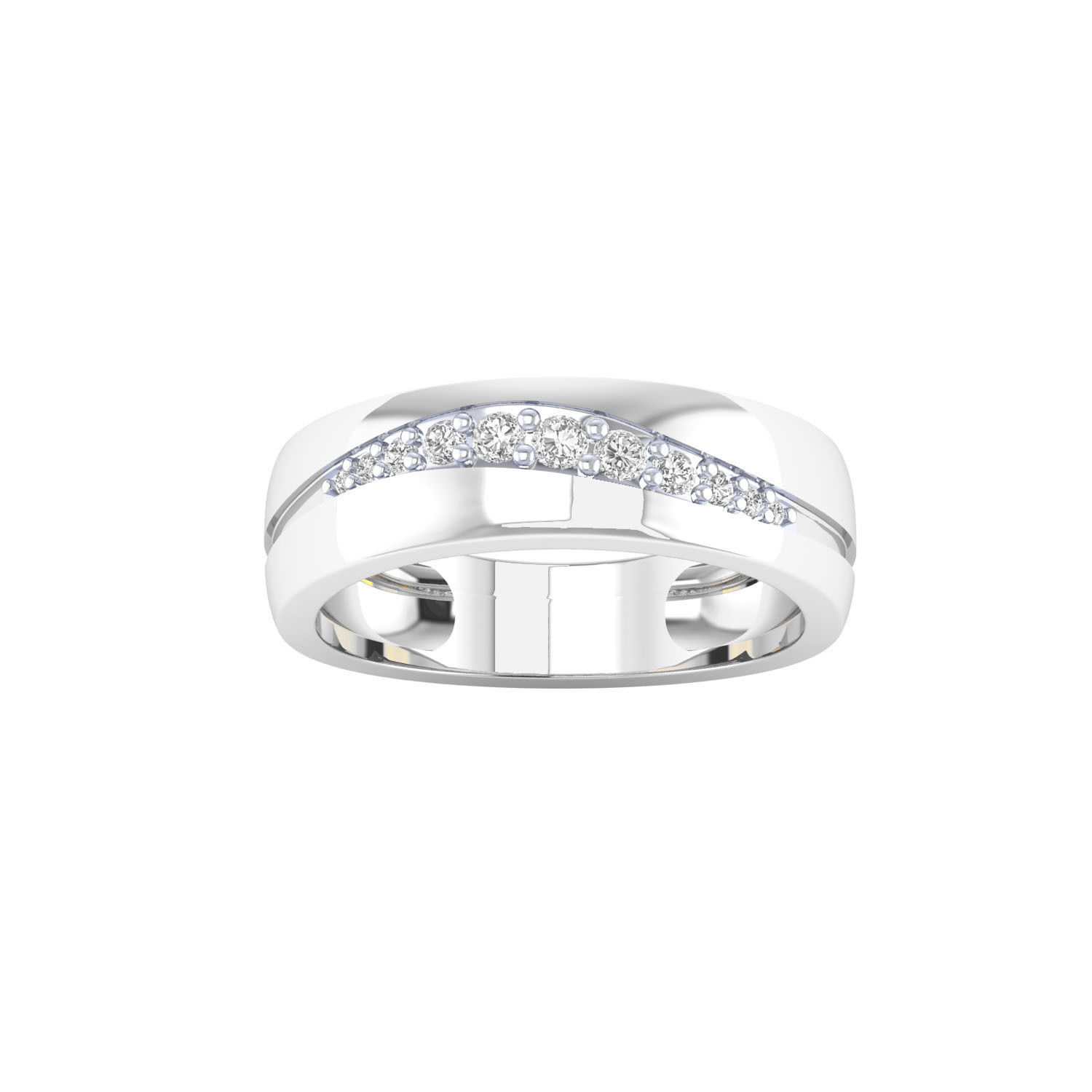 Women band ring 3dm render 3D print model 3D print model_3