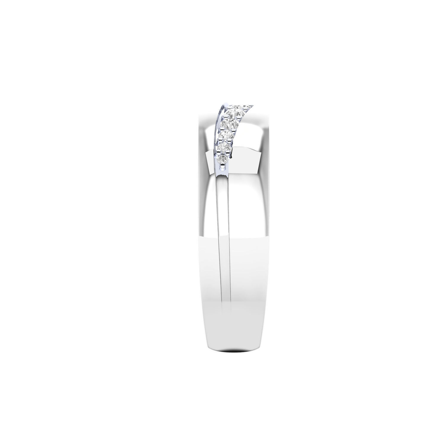 Women band ring 3dm render 3D print model 3D print model_2