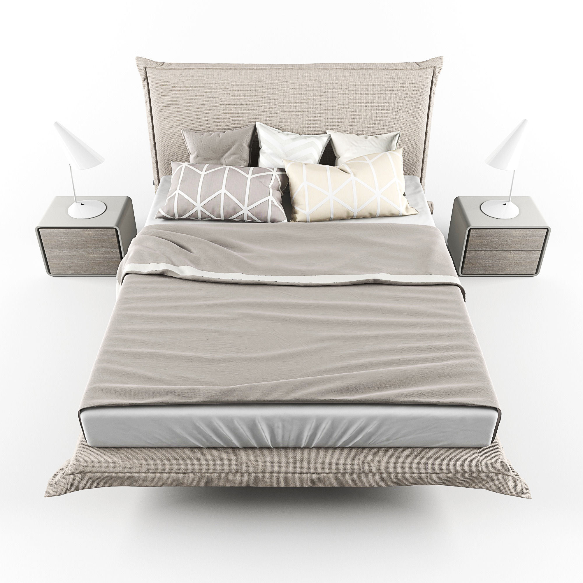 Aladino bed set 3D model_4