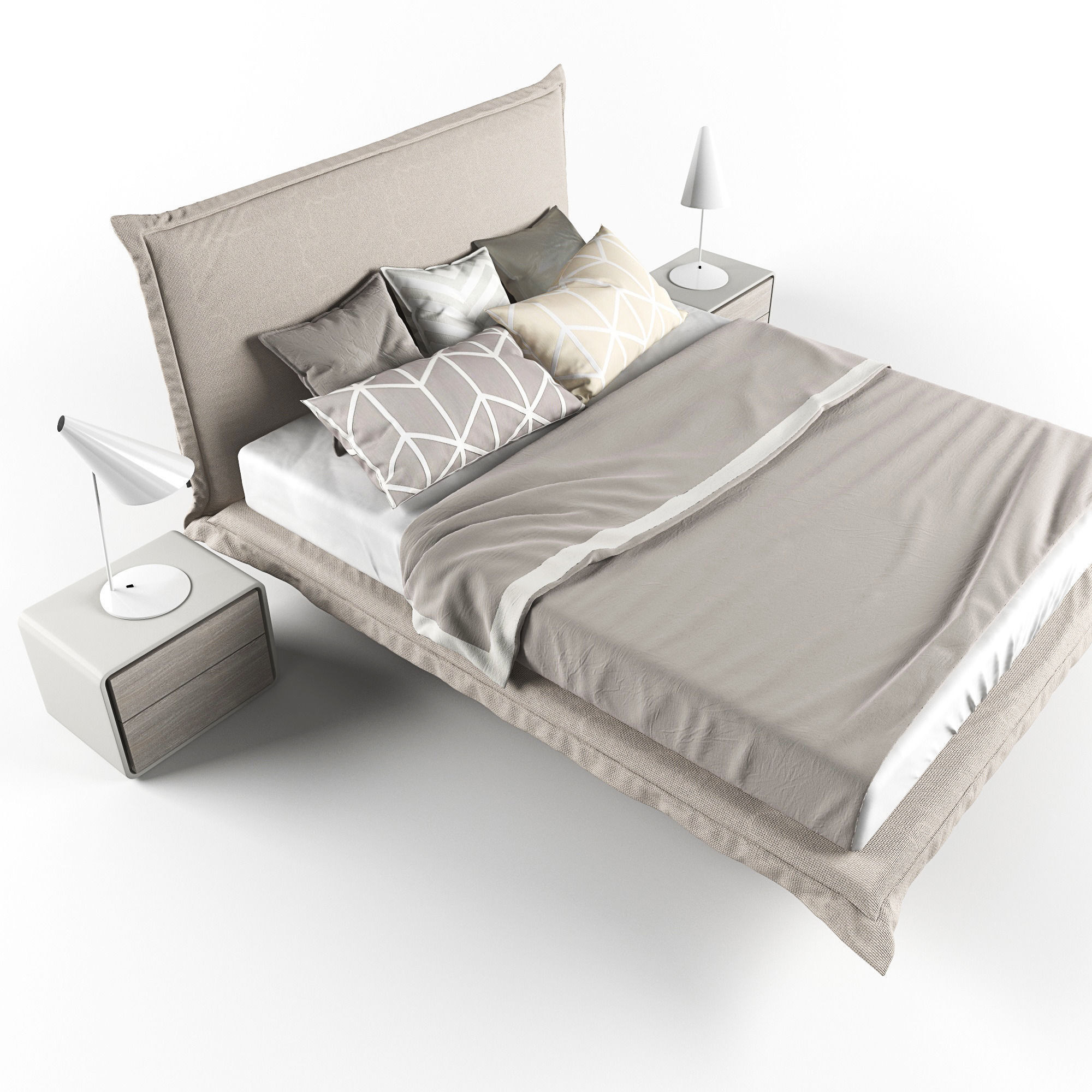 Aladino bed set 3D model_2