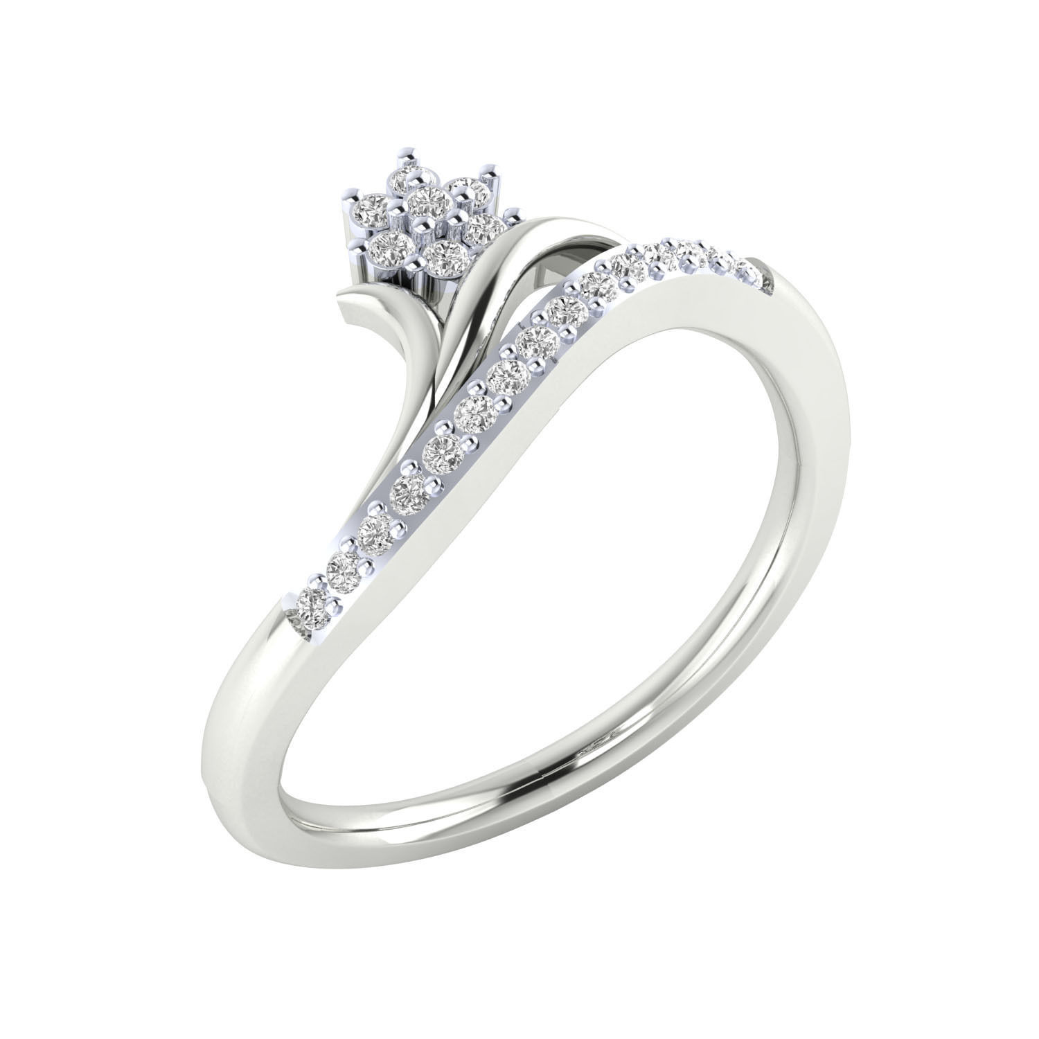 Women ring 3dm render 3D print model 3D print model_1