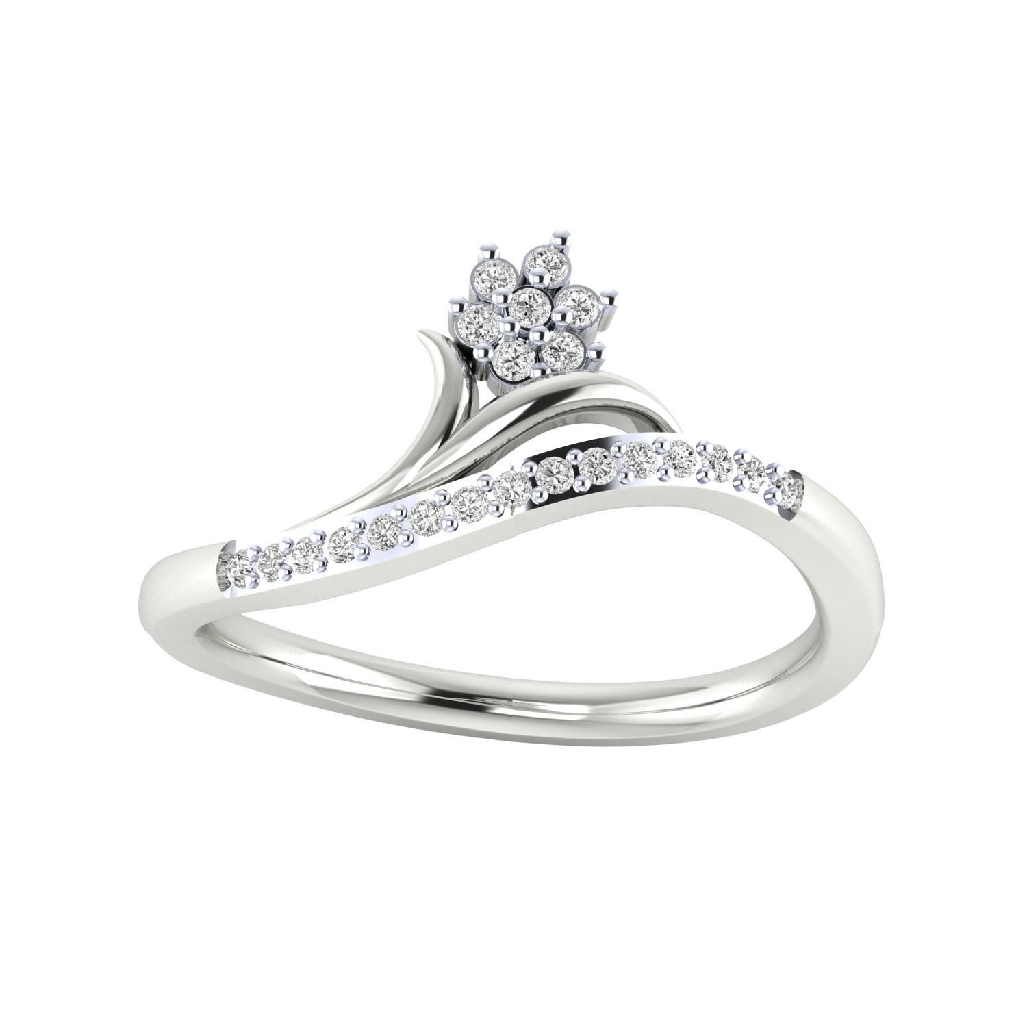 Women ring 3dm render 3D print model 3D print model_3