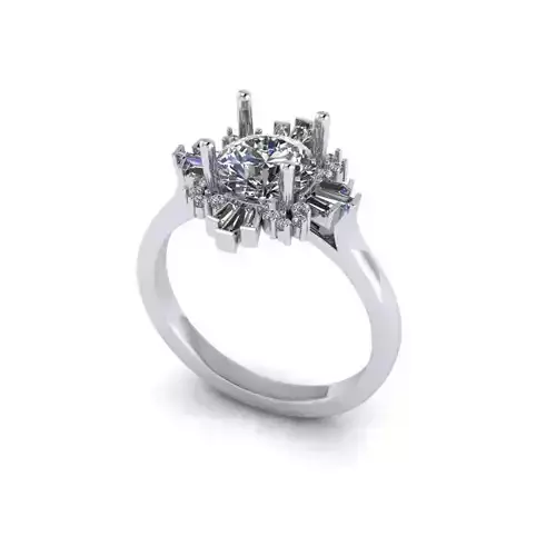 Cluster ring with Rounds and Baguettes