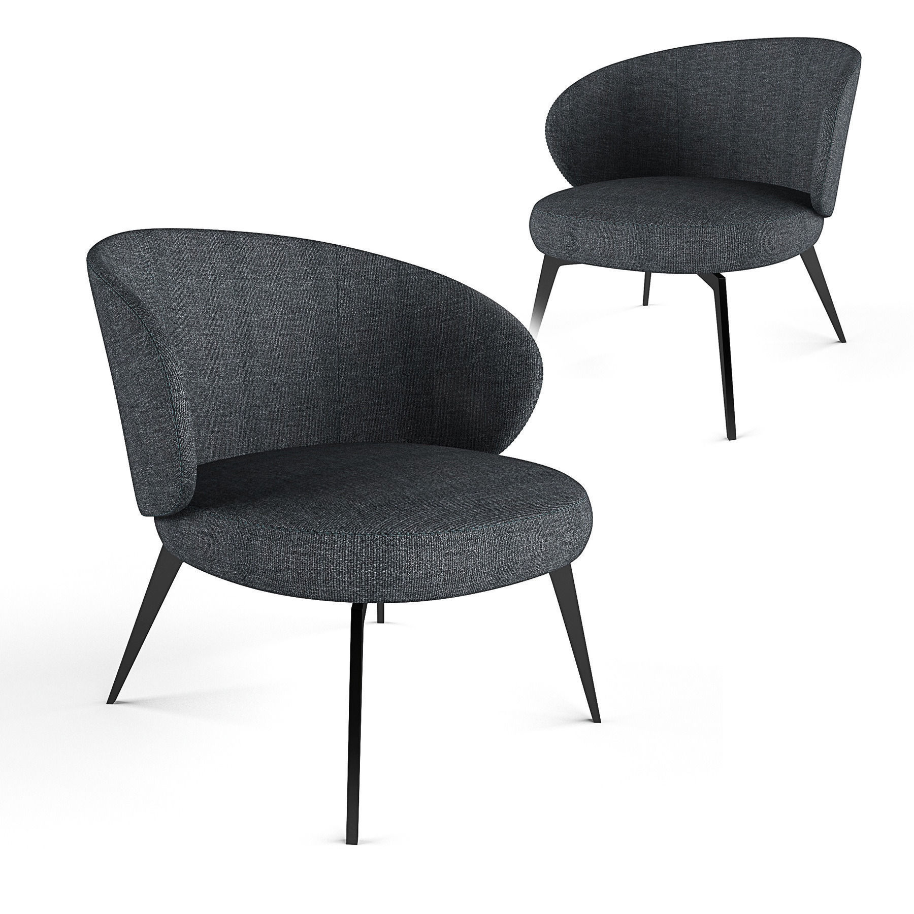 Bice armchair 3D model_3