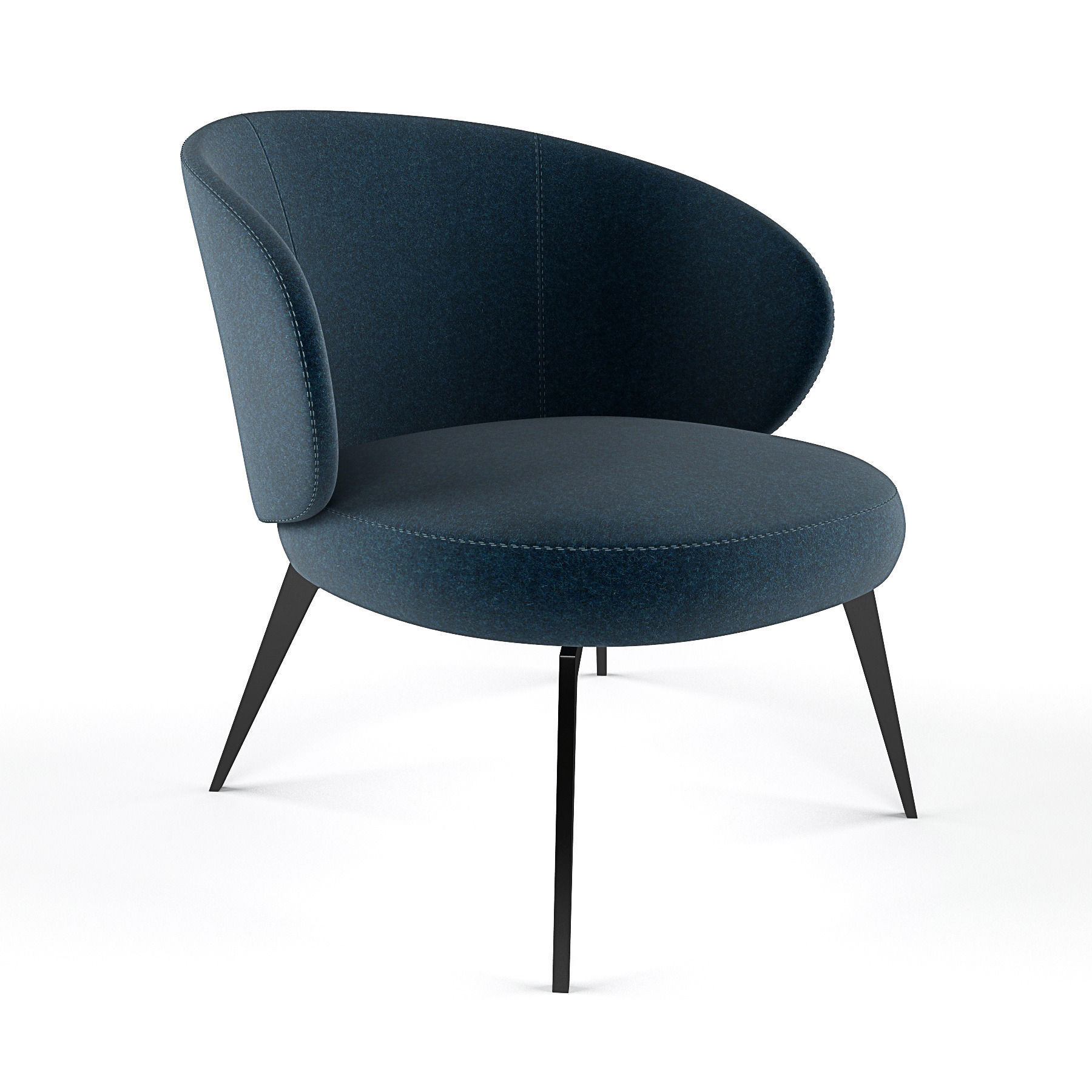 Bice armchair 3D model_1