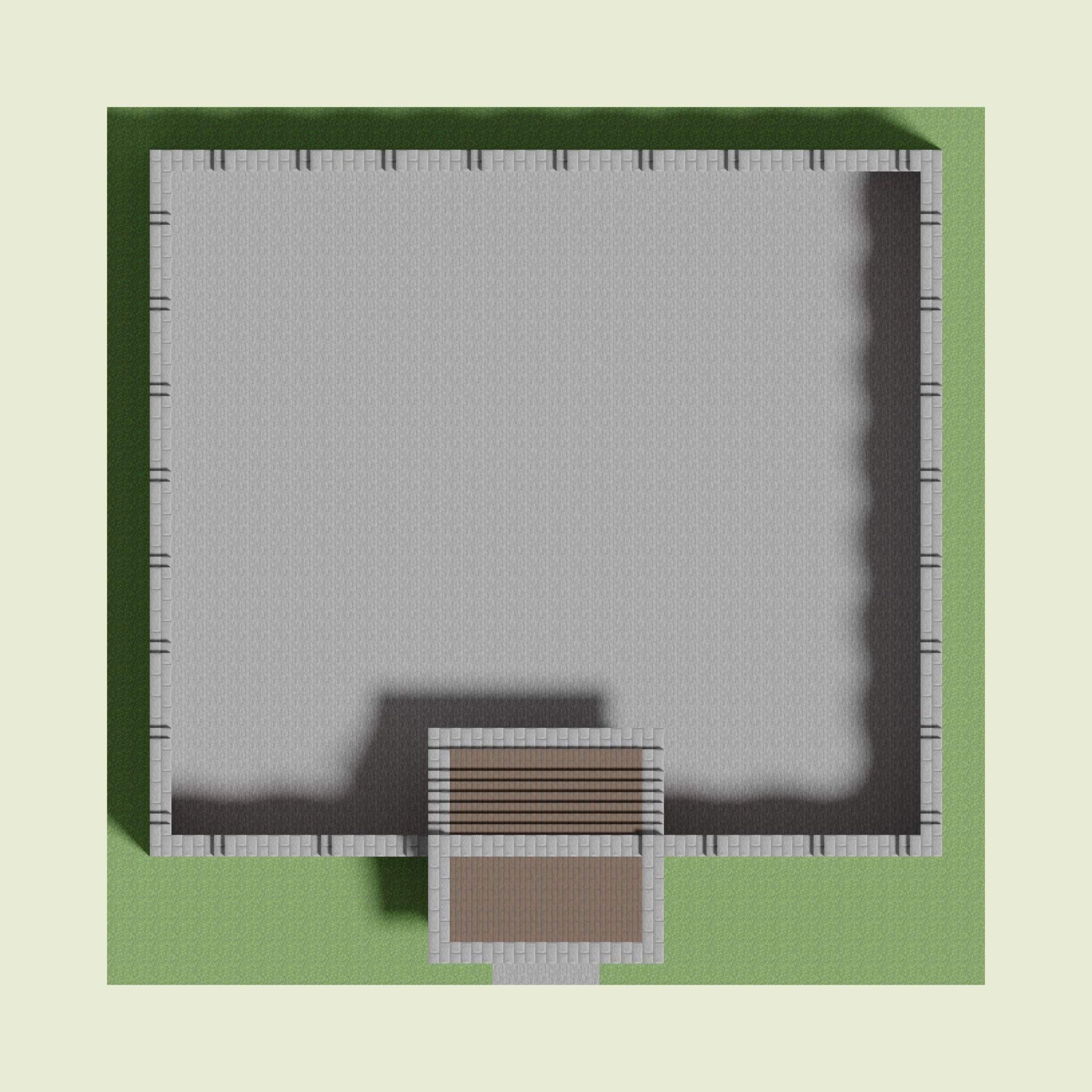 District Walls 3D model_2