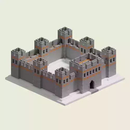 Dwarven Walls 3D model