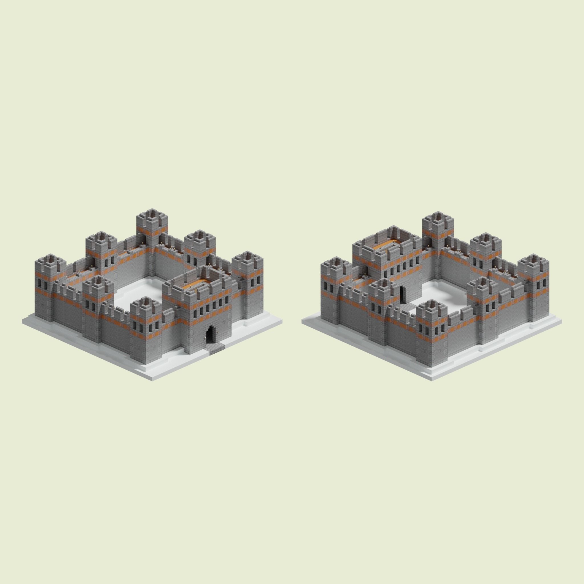Dwarven Walls 3D model_1