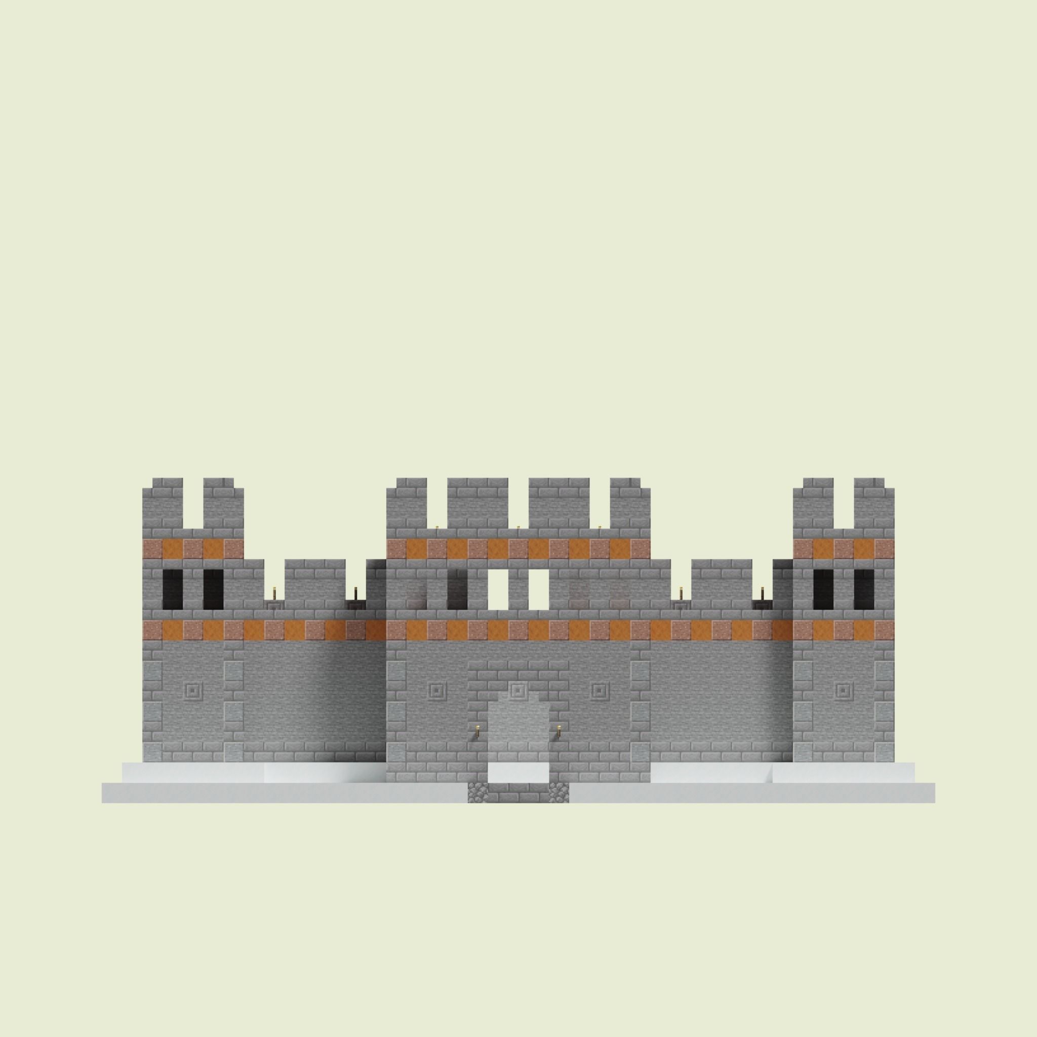 Dwarven Walls 3D model_3