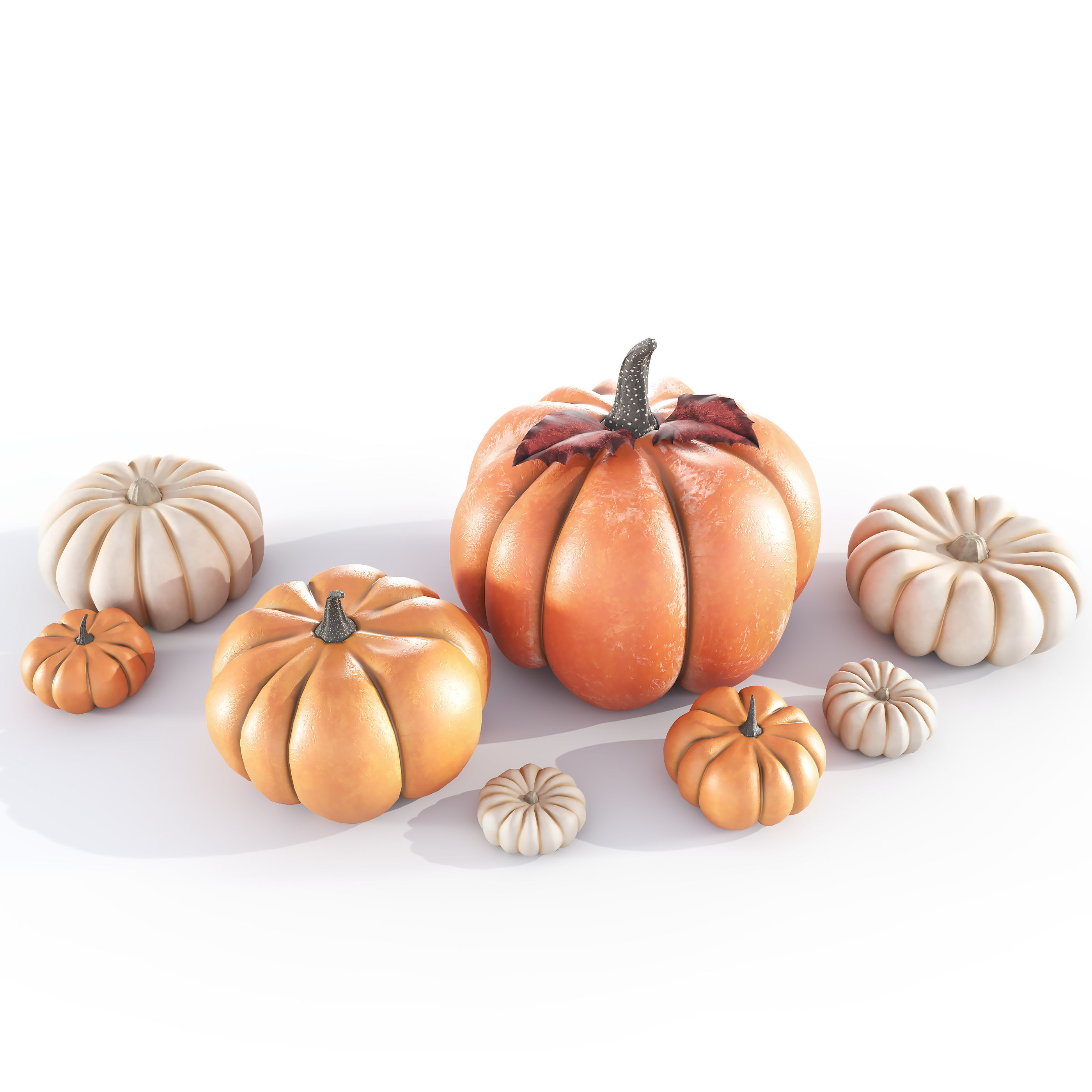 Pumpkins 3D model_1