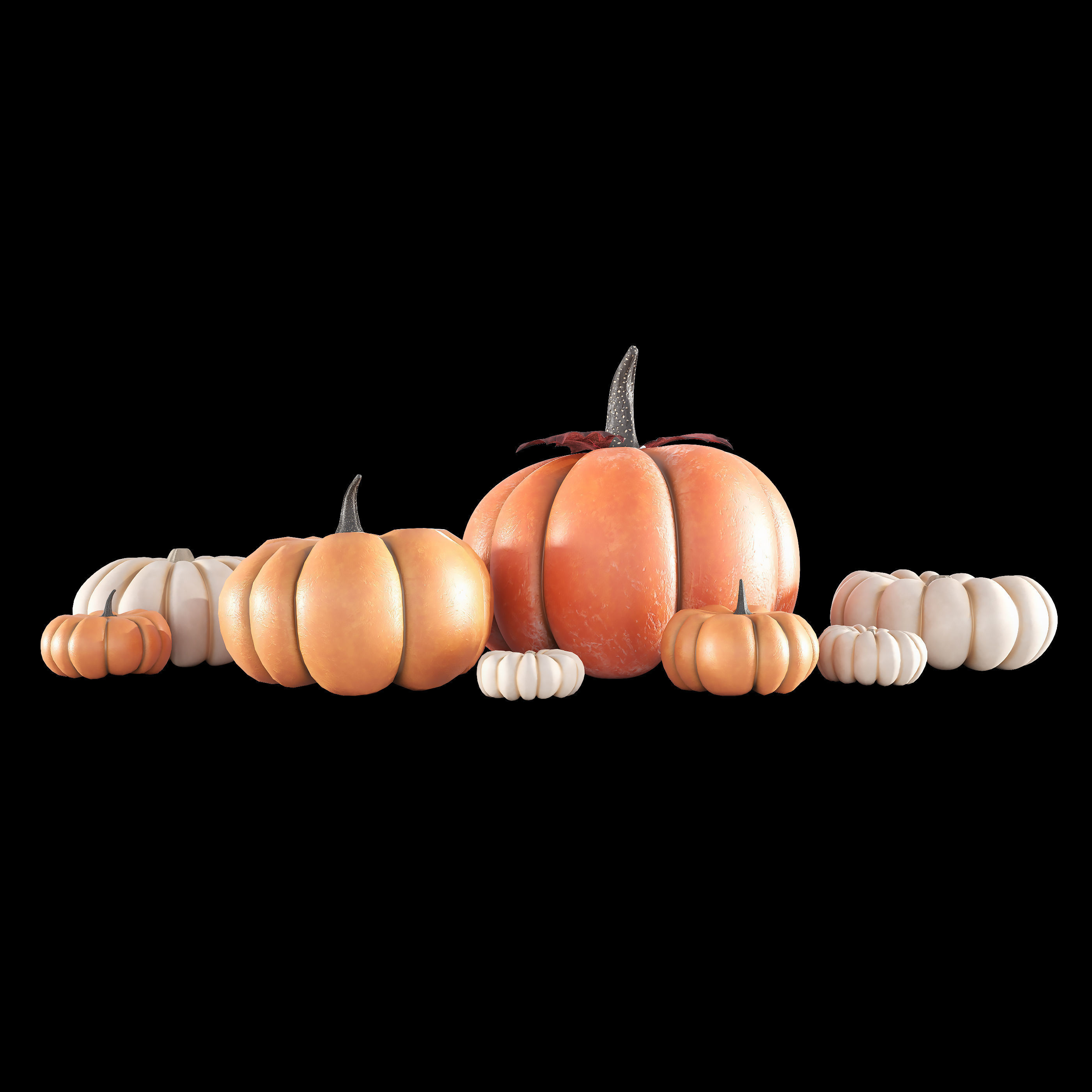 Pumpkins 3D model_3