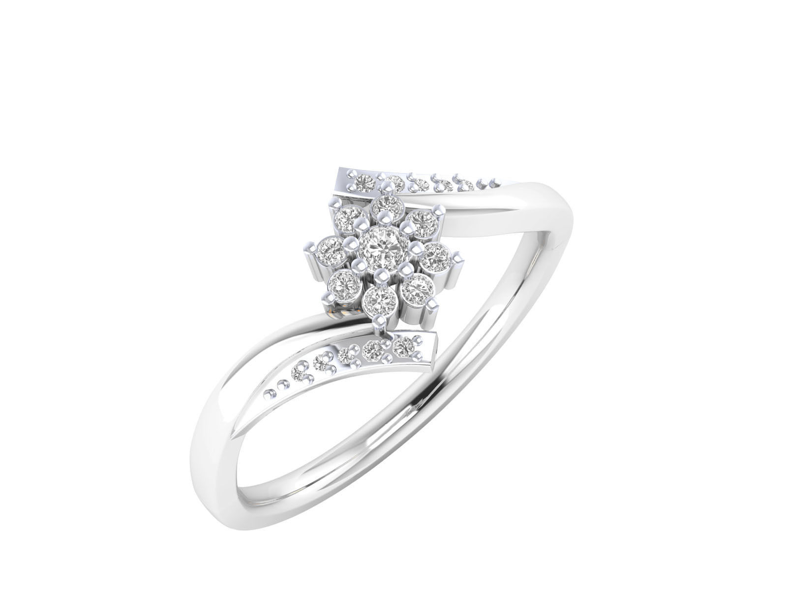 Women ring 3dm render 3D print model 3D print model_1