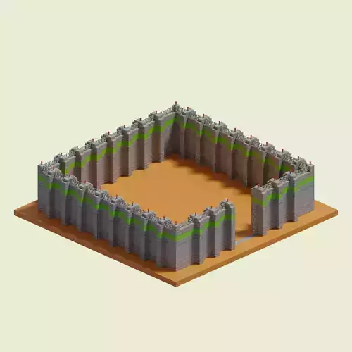 Facility Walls 3D model