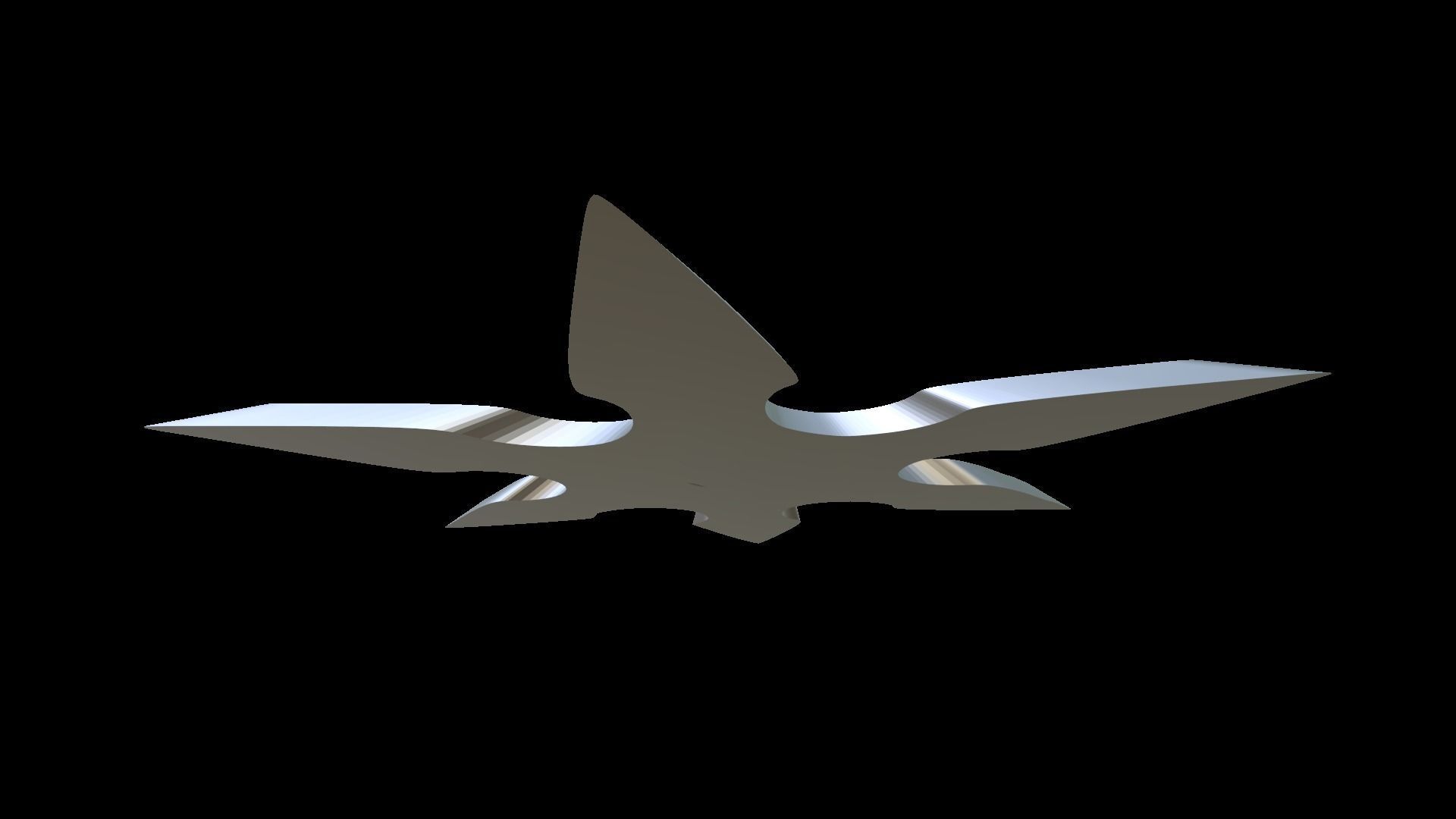 Shuriken silver star 3D print model_2