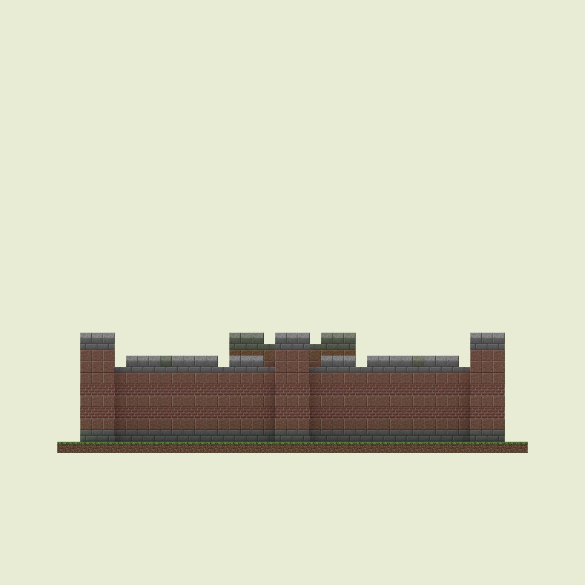 Manor Walls 3D model_7