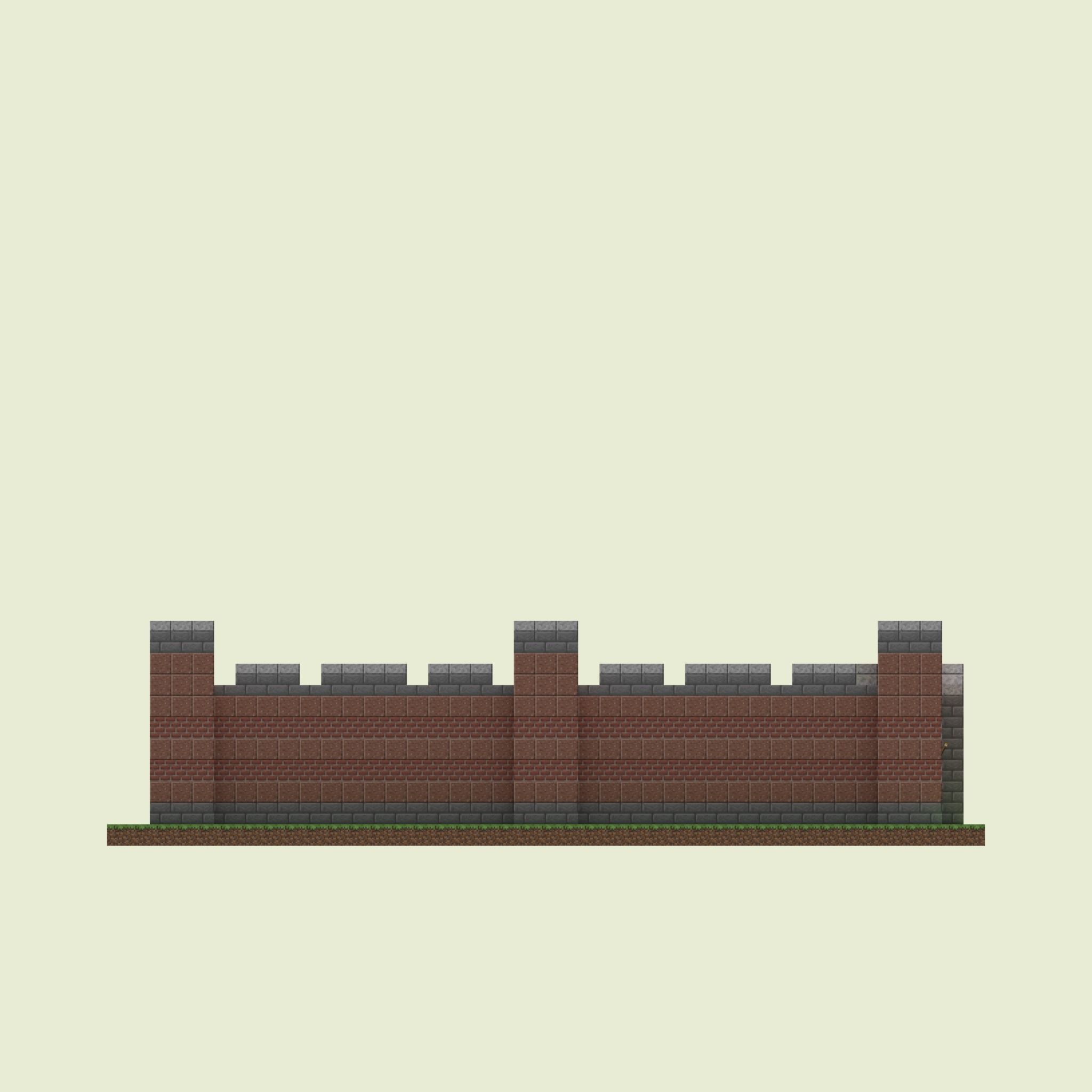 Manor Walls 3D model_5