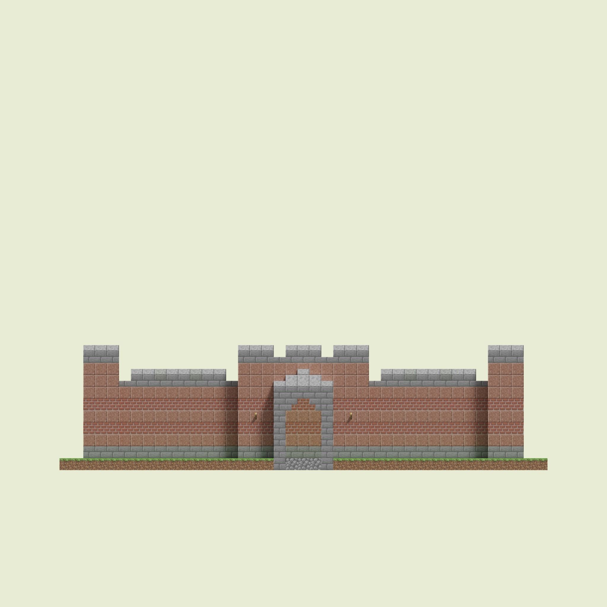 Manor Walls 3D model_3