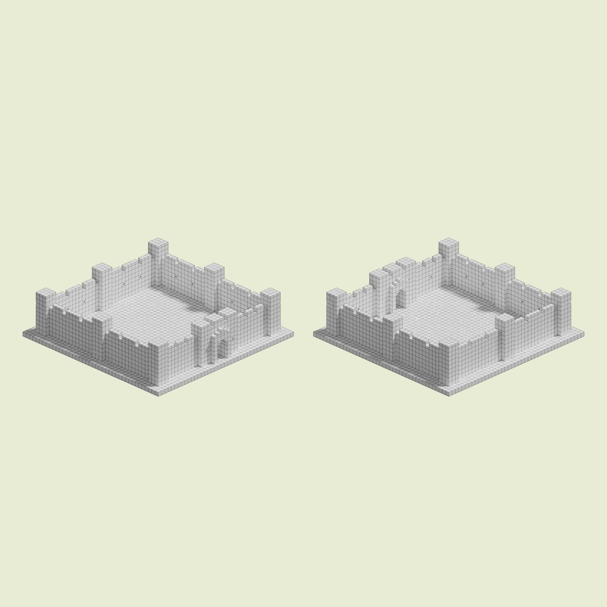 Manor Walls 3D model_8
